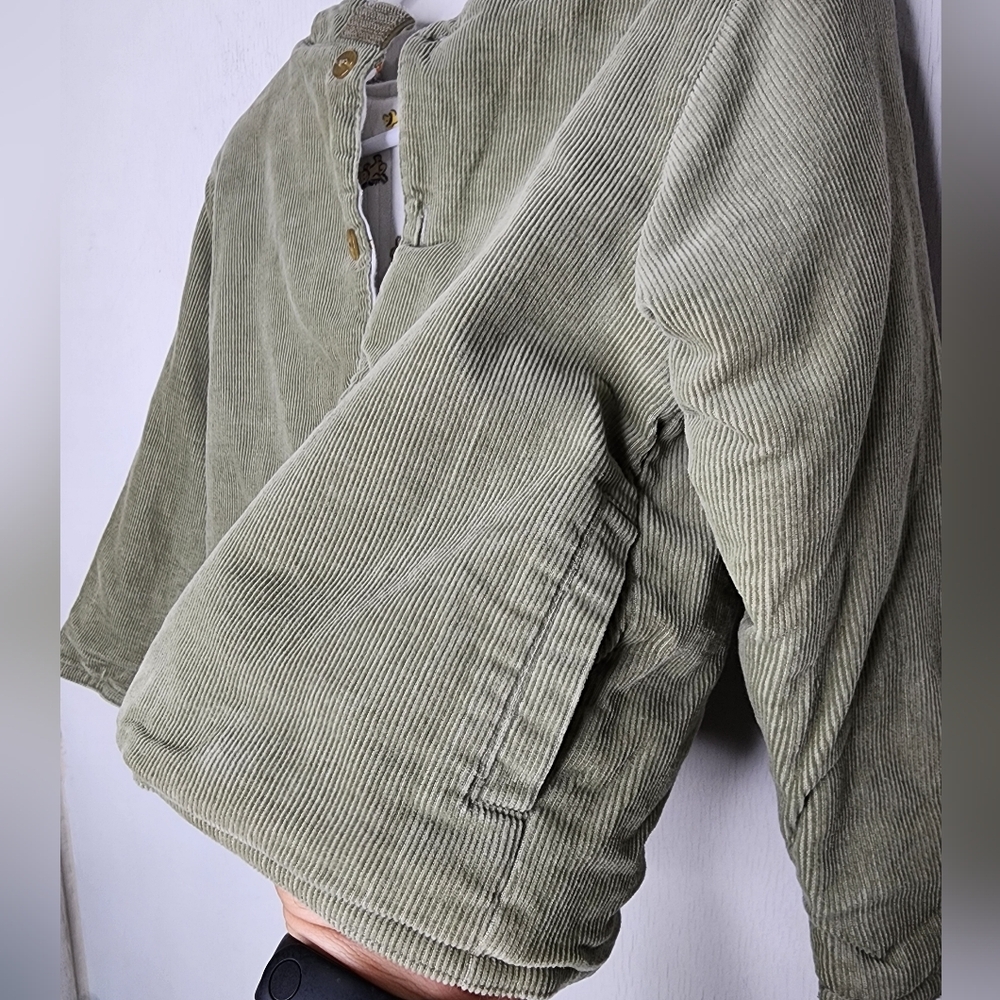 3 Piece Set Harry & Me Corduroy Overalls,  Long Sleeve Shirt Hood Jacket Sz 24M - Picture 15 of 17